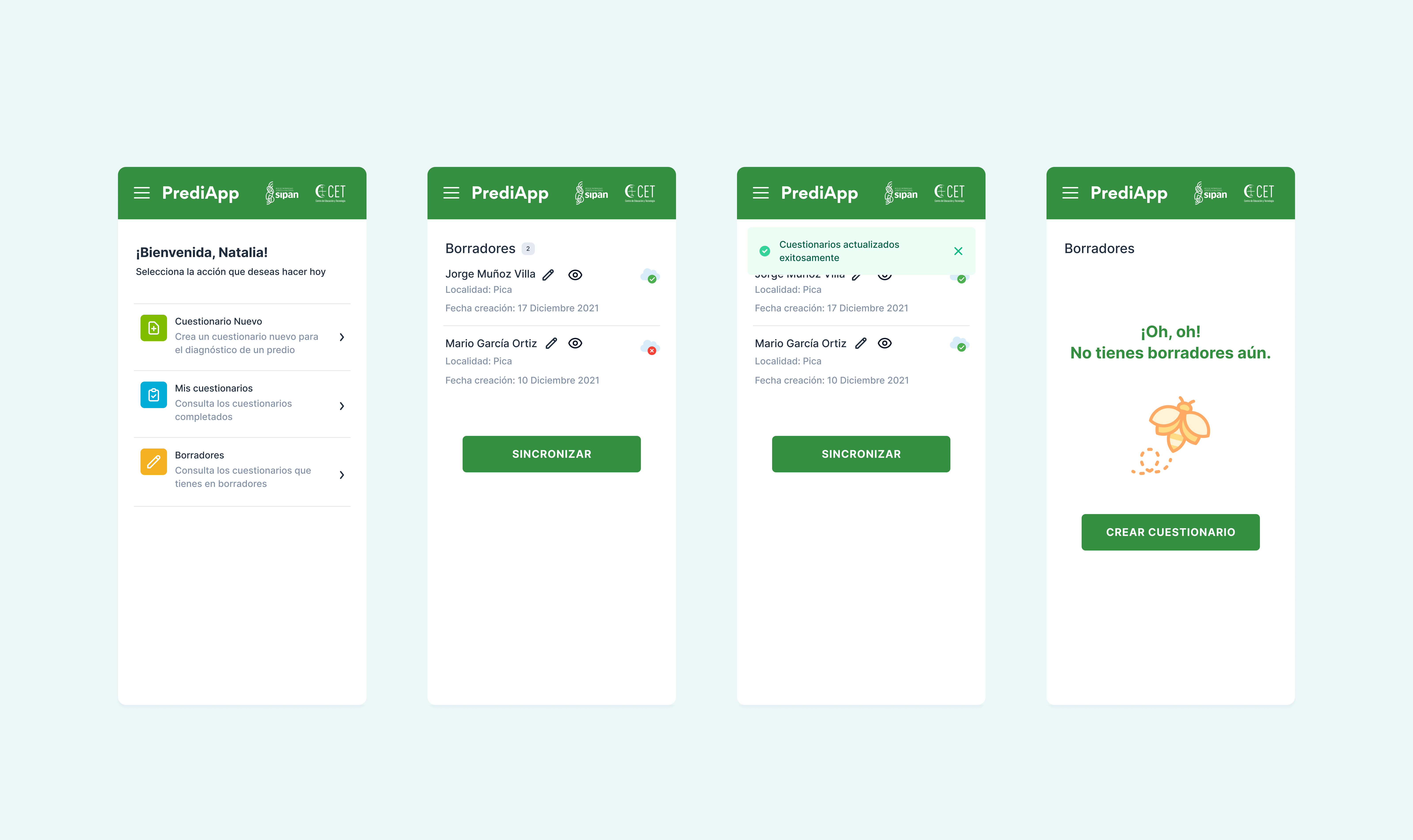 PrediApp screen