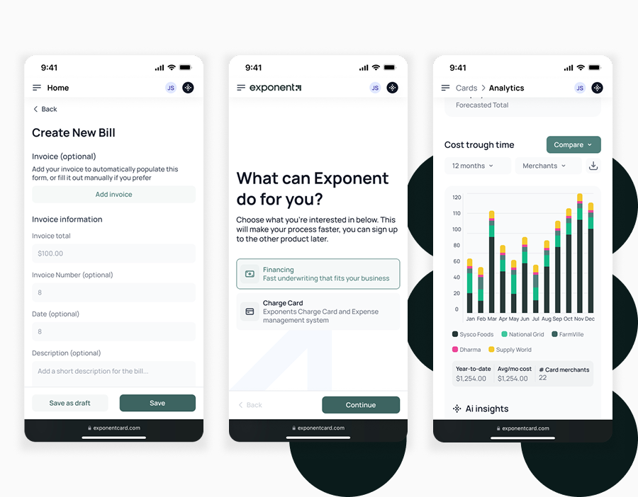 Helping Exponent Launch a Tailored Spend App for Restaurant Owners